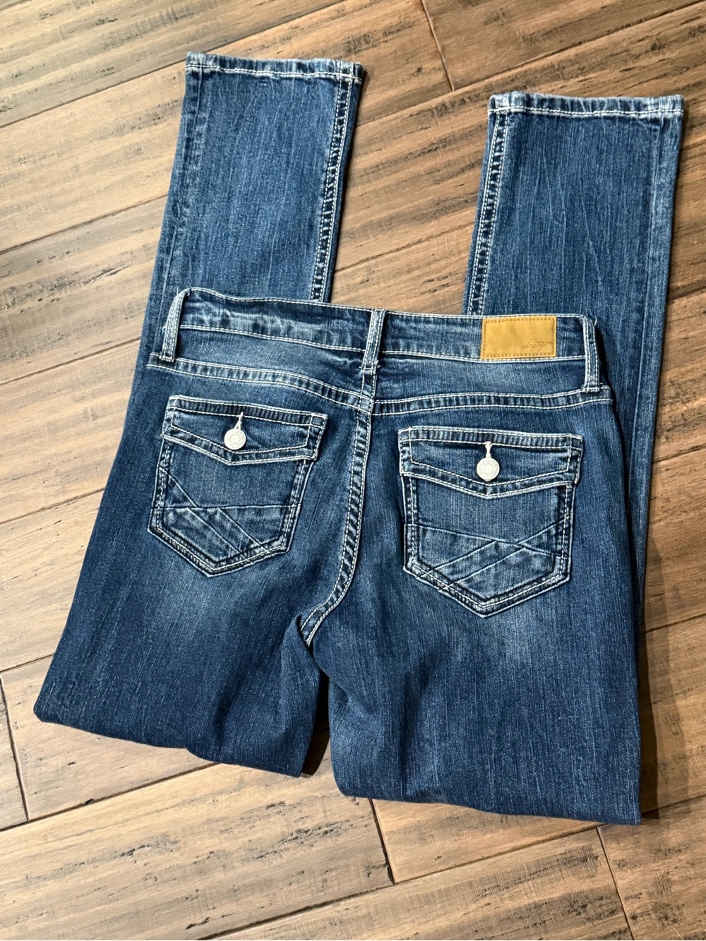 Daytrip Women's Dark Blue Skinny Jeans with Back Pocket Detail